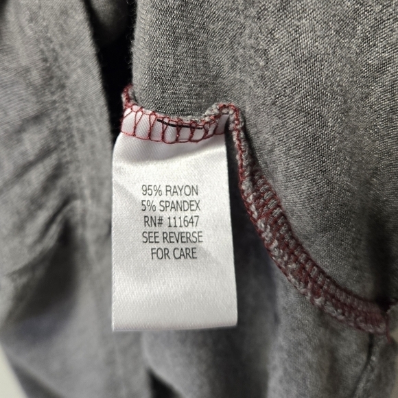 Fifth Sun All the Jingle Ladies T-Shirt Gray Red XL - Picture 7 of 8